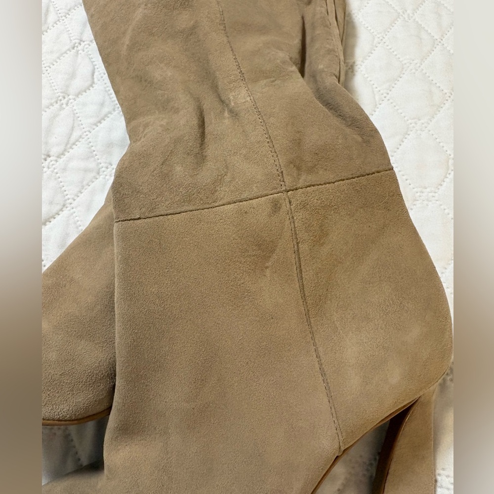 Vince Camuto Tressara Tan Wide Calf Heeled Boots NWT - Picture 6 of 9